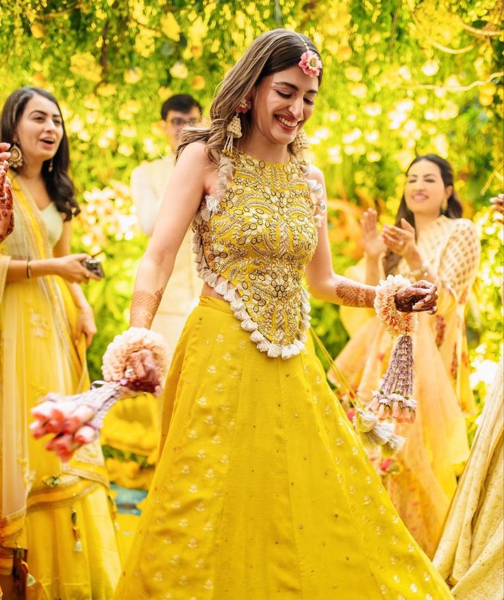 Yellow Magic: Haldi Outfit Ideas for Every Bride!